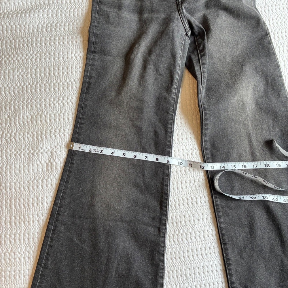 NWT Levi Ribcage Bell Women 26 Dark Gray High Waisted Flare Festival Boho Casual - Picture 13 of 16